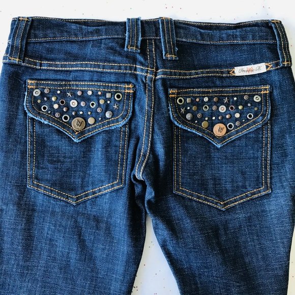 Frankie B Studded Low Rise Jean,  Made in USA  Size 2 - Picture 6 of 13